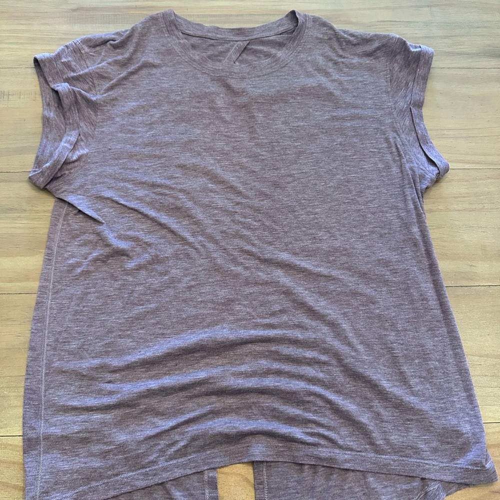 lululemon athletica Heathered Purple Short Sleeve Tee